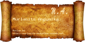 Murlasits Angyalka névjegykártya